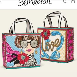 NEW IN PACKAGE Brighton Sparkle and Shine Canvas Tote Bag